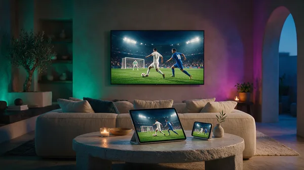 M3U IPTV en televisor, tableta y teléfono